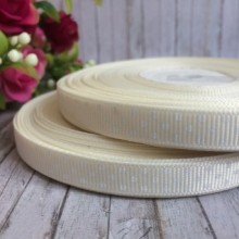 Репс 1 см горох, молочный, 23 м в рулоне