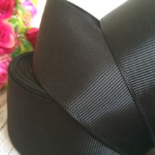 Репс 4 см, черный, рулон 23 м
