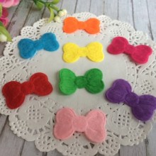 Фетровый бантик (большой), 2,8х1,9 см, цветные, упаковка 1000 шт.