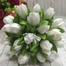 Подснежник, 2 см, айвори, пучек из 20 цветочков