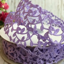 Кружевная лента Лавель, 3 см, лиловый, рулон  20 м