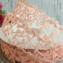 Кружевная лента Лавель, 3 см, персиковый, рулон  20 м