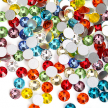 Стразы, 4 мм, цветной микс