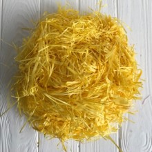 Наполнитель для коробок, темно-желтый, упаковка 100 грамм