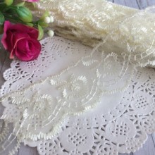 Кружево яблочко, 4,5 см, молочное, рулон 9 м