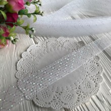 Регилин, 2 см, белый с перламутром, рулон 23 м