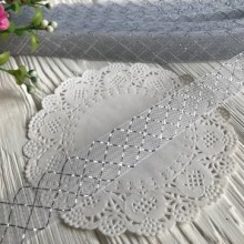 Регилин, 2 см, белый с серебром, рулон 23 м