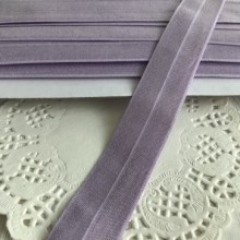 Бейка стрейчевая, 2,5 см, лиловый, рулон 20 м