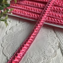 Тесьма самоса, 1,8 см, ярко-розовая, моток 18 м