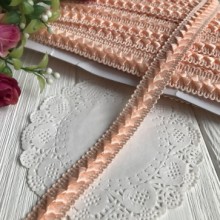 Тесьма самоса, 1,8 см, светло-персиковая, моток 18 м