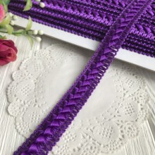 Тесьма самоса, 1,8 см, темно-фиолетовая, моток 18 м