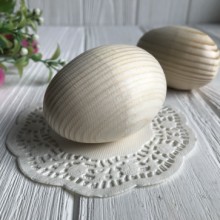 Деревянное яйцо (заготовка), 6,5 см, натуральный, упаковка 5 шт.