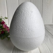 Яйце пінопластове велике (з двох половинок), 22 см, шт.