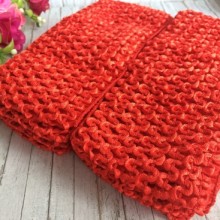 Повязка (тонкая вязка), 7 см, красная, упаковка 12 шт.