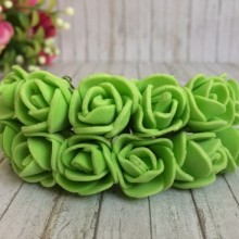 Роза 1,5-2 см, салатовая, упаковка 12 пучков (144 шт.)