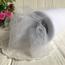 Вуаль, 15 см, белая, рулон 23 м