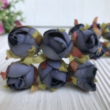 Тюльпан, 2 см, сапфировый, упаковка 10 пучков