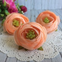 Бутон ранункулюса, 4 см, персиковый, упаковка 25 шт.