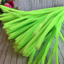 Синельная проволока простая, 6 мм х 30 см, салатовый, 100 шт. Синельная проволока простая, 6 мм х 30 см, салатовый, 100 шт.