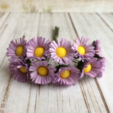 Ромашка средняя, 1,7 см, лиловая, упаковка 120 шт.