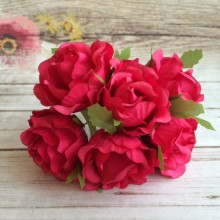 Эустома малиновая, 4 см, упаковка 6 пучков