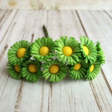 Ромашка средняя, 1,7 см, салатовая, упаковка 120 шт.