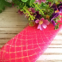 Регилин, 4 см, ярко-розовый с перламутром, моток 20 м