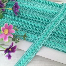 Тесьма самоса, 1,8 см, мятная, моток 18 м