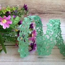 Лента-кружево, 2 см, мятный, рулон 20 м