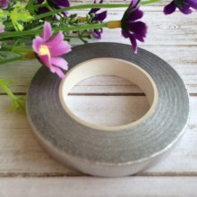 Тейп-лента, 12 мм, серебро, рулон 27,5 м