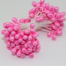 Тычинки большие, 4 мм, ярко-розовые, пучок 900 шт.