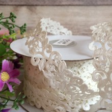 Лента-кружево, 2 см, молочный, рулон 20 м