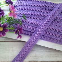 Тесьма Самоса, 1,8 см, лиловая, моток 18 м