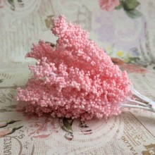 Травка-палочка, 10 см, розовая, упаковка 144 шт.