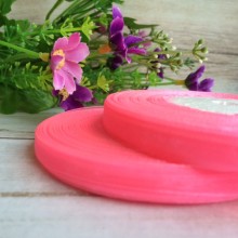 Органза 0,6 см, ярко-розовый, рулон 45 м