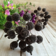 Ягодки в сахаре, 11 мм, черные, упаковка 400 ягод