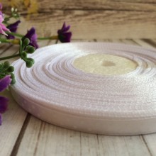 Атлас 0,6 см горох, белый, рулон 45 м