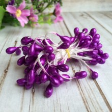 Тычинки большие, 4 мм, темно-фиолетовые, пучок 900 шт.