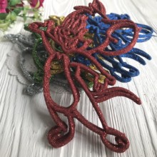 Мышенок, 12х8,5 см, цветной с глиттером, упаковка 10 шт.