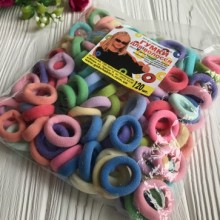 Резинка Калуш (велюрчик), 2,2 см, Микс (пастельные тона), упаковка 120 шт.