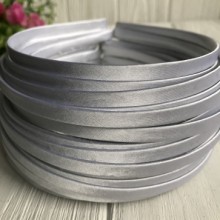 Обруч метал обшитый атласом, 5 мм, белый, упаковка 50 шт.