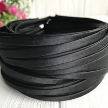 Обруч метал обшитый атласом, 7 мм, черный, упаковка 50 шт.