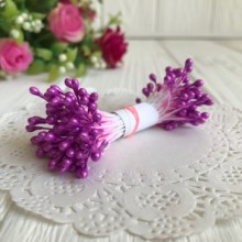 Тычинки маленькие, 2 мм, сиреневые, пучок 1800 шт.