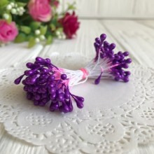 Тычинки маленькие, 2 мм, средне-фиолетовые, пучок 1800 шт.