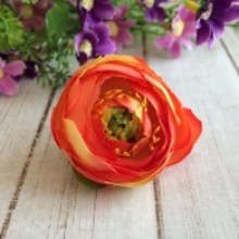 Бутон ранункулюса, 4 см, оранжево-желтый, упаковка 25 шт.