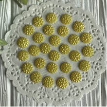 Серединка-хризантемка, 10 мм, желтый, упаковка 250 грам