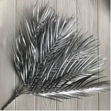 Пальмовая ветка, 50 см, серебро, шт. Пальмовая ветка, 50 см, серебро, шт.