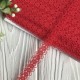 Кружево Амели (нестрейчевое), 1,5 см, красный, рулон 16,5 м