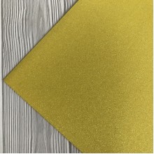 Фоамиран с глиттером, 2 мм, желтый, 50х50 см, упаковка 10 шт.
