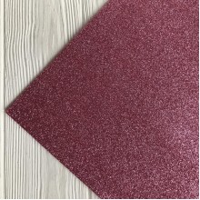 Фоамиран с глиттером, 2 мм, пудровый, 50х50 см, упаковка 10 шт.